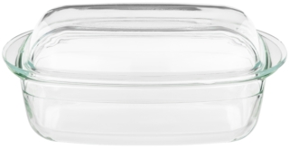 Форма для запікання з кришкою Ardesto Black Mars, 32.5х19.6х13.4см, боросилікатне скло, прямокутна, прозорий