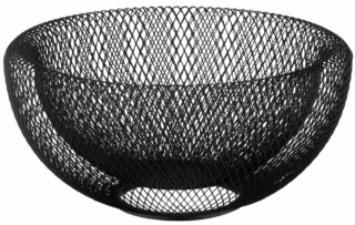 Кошик Ardesto Midori 25х25х12см, метал, чорний