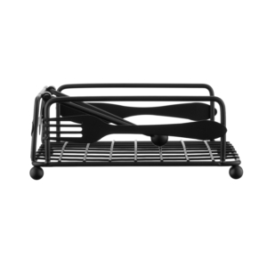 Ardesto Napkin holder Midori 18х18х7cm, metal, black