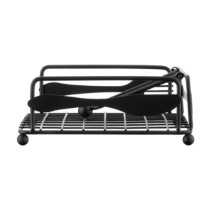 Ardesto Napkin holder Midori 18х18х7cm, metal, black