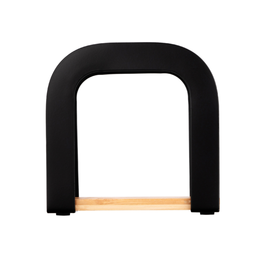 Ardesto Napkin holder Midori 12х4.5х12cm, metal, bamboo, black