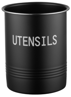 Ardesto Cutlery Holder Midori 12х15.5cm, metal, black