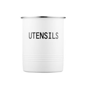 Ardesto Cutlery Holder Midori 12х15.5cm, metal, white