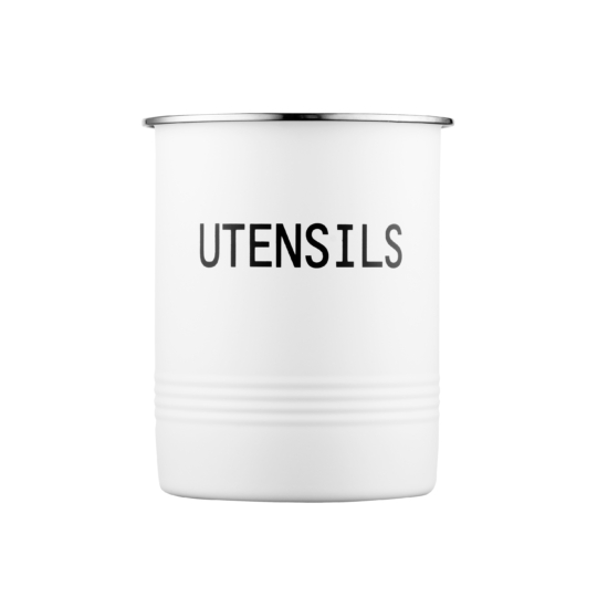 Ardesto Cutlery Holder Midori 12х15.5cm, metal, white