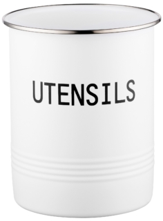 Ardesto Cutlery Holder Midori 12х15.5cm, metal, white
