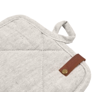 Ardesto Potholder Oliver, 20x20cm, 100% cotton, filling: batting, light grey
