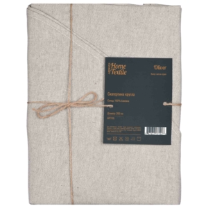 Ardesto Tablecloth Oliver, 200cm, 100% cotton, light grey