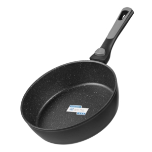 Ardesto Deep Fry pan with removable handle Gemini Bari, 24cm, aluminium, black