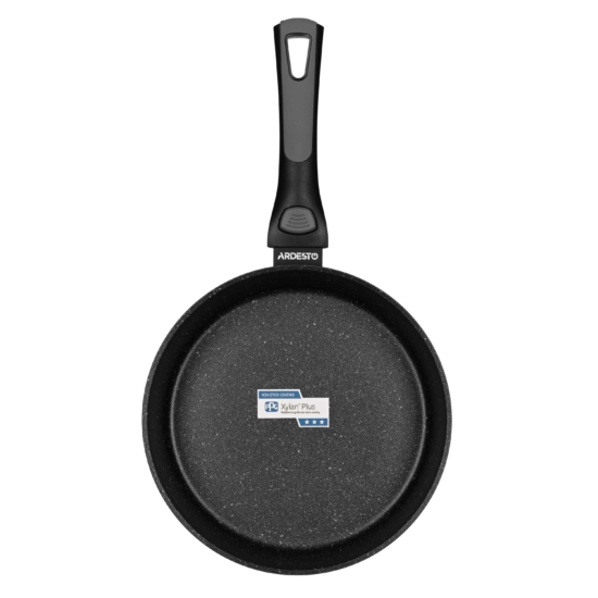 Ardesto Deep Fry pan with removable handle Gemini Bari, 24cm, aluminium, black