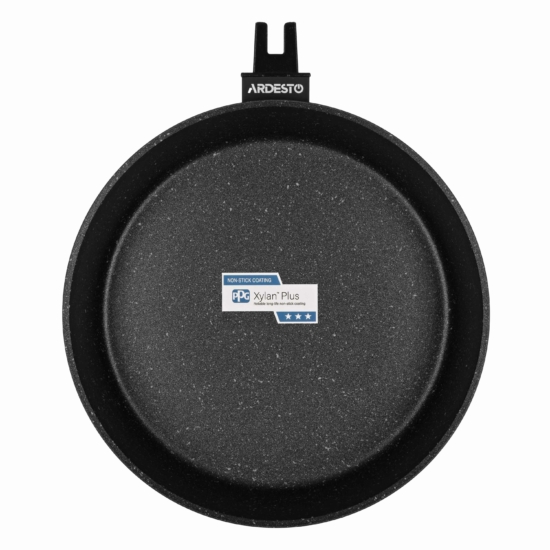 Ardesto Deep Fry pan with removable handle Gemini Bari, 24cm, aluminium, black
