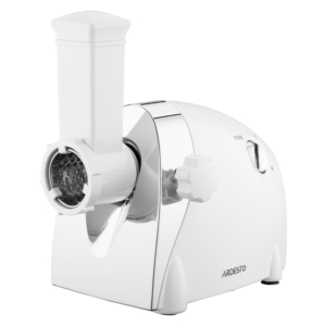 Meat grinder Ardesto, 2000W, prod.-1.9kg/min, 3 cutting plates+for sausag.plates, 3 vegetable slicer, plastik, black-silver
