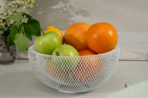 Ardesto Basket Midori 25х25х12cm, metal, white