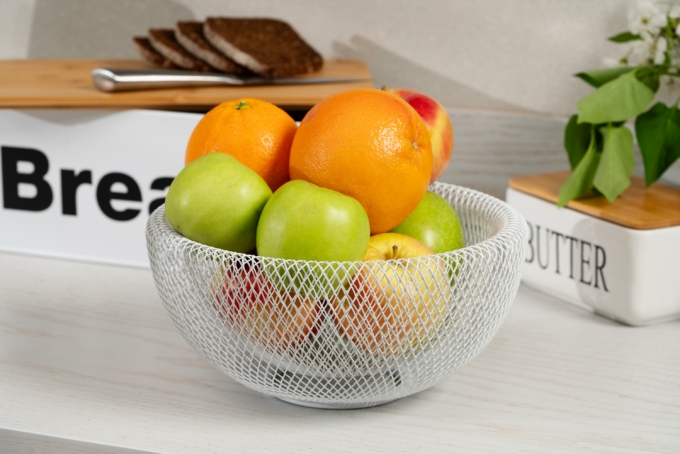 Ardesto Basket Midori 25х25х12cm, metal, white