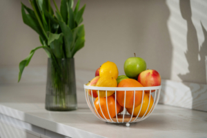 Корзина Ardesto Midori 25х25х13см, металл, дерево, белый