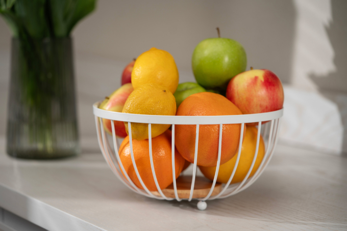 Корзина Ardesto Midori 25х25х13см, металл, дерево, белый