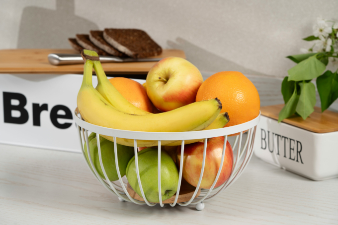 Корзина Ardesto Midori 25х25х13см, металл, дерево, белый