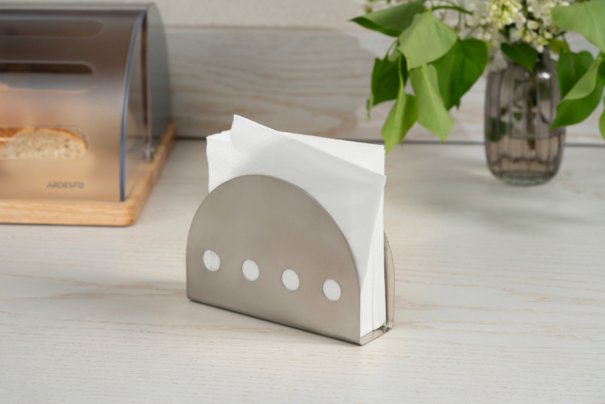 Ardesto Napkin holder Gemini 14х4х10cm, metal