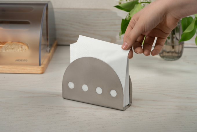 Ardesto Napkin holder Gemini 14х4х10cm, metal