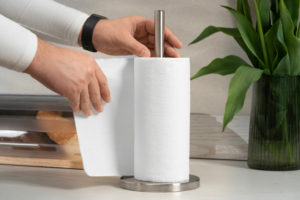 Ardesto Paper Towel Holder Gemini 15х33cm, stainless steel