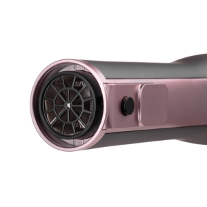 Фен-щітка Ardesto  Brush Pink Touch, 1200Вт, 2 швидкості, 2 темп. режими, LED-дисплей, функція іонізації , 4 насадки, сірий+ рожевий