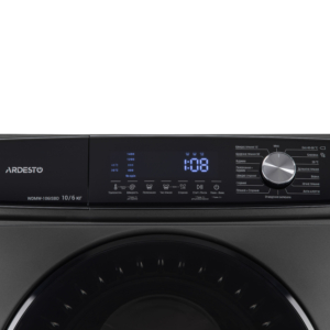 Washer-dryer ARDESTO front load Black Mars, 10(6)kg, 1400, A+++, 60cm, display, steam, inverter, silver