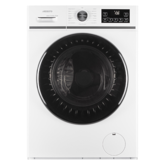 WM ARDESTO front load Black Mars, 6kg, 1200, A++, 45cm, display, steam, white