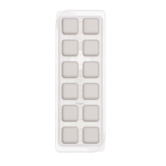 Форма для льоду з кришкою Ardesto Fresh, 26х9.5х3.5см, силікон, пластик, бежевий
