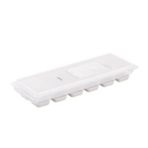 Форма для льоду з кришкою Ardesto Fresh, 26х9.5х3.5см, силікон, пластик, бежевий