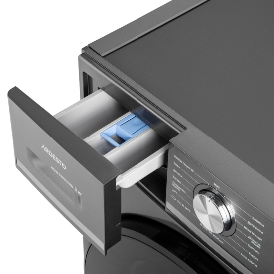 Пральна машина ARDESTO фронтальна Black Mars, 6кг, 1200, А++, 45см, дисплей, пара, сірий