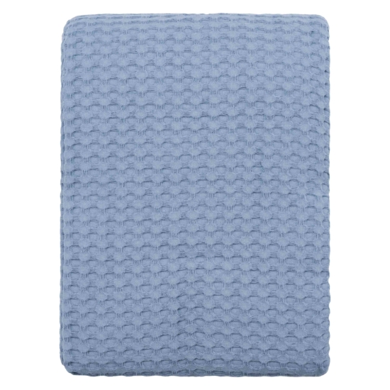 Ardesto Pique blanket 160х230cm, 100% cotton, light blue