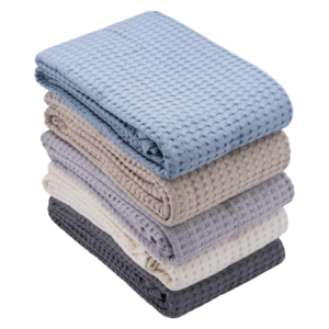 Ardesto Pique blanket 160х230cm, 100% cotton, light blue