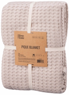 Ardesto Pique blanket 160х230cm, 100% cotton, beige