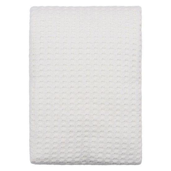 Ardesto Pique blanket 220x230cm, 100% cotton, ivory