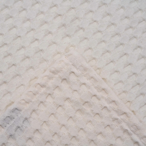 Ardesto Pique blanket 220x230cm, 100% cotton, ivory