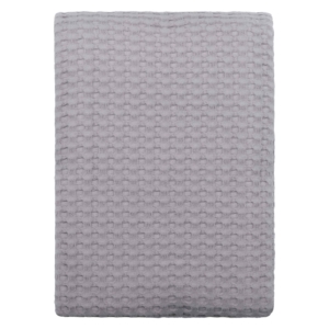 Ardesto Pique blanket 220x230cm, 100% cotton, light grey