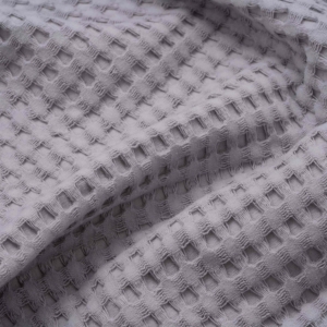 Ardesto Pique blanket 220x230cm, 100% cotton, light grey