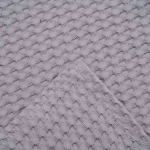 Ardesto Pique blanket 220x230cm, 100% cotton, light grey