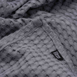 Ardesto Pique blanket 220x230cm, 100% cotton, grey