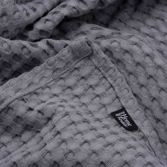 Ardesto Pique blanket 220x230cm, 100% cotton, grey