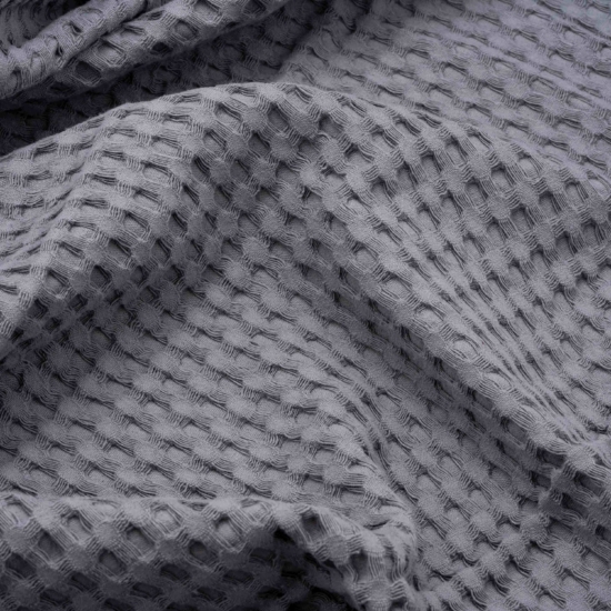 Ardesto Pique blanket 220x230cm, 100% cotton, grey