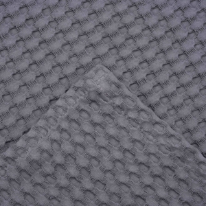 Ardesto Pique blanket 220x230cm, 100% cotton, grey