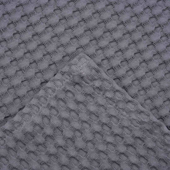 Ardesto Pique blanket 220x230cm, 100% cotton, grey