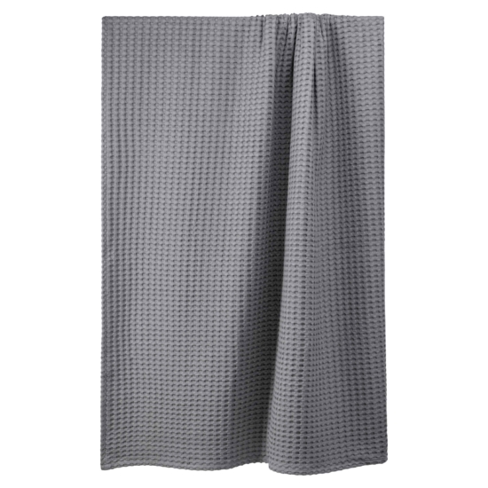 Ardesto Pique blanket 220x230cm, 100% cotton, grey