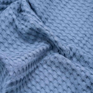 Ardesto Pique blanket 220x230cm, 100% cotton, light blue