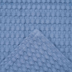 Ardesto Pique blanket 220x230cm, 100% cotton, light blue