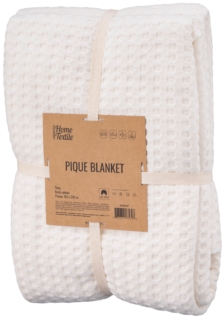 Ardesto Pique blanket 160х230cm, 100% cotton, ivory