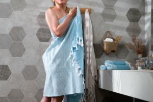 Рушник Ardesto SPA 90х170см, 100% бавовна, аква
