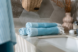 Рушник Ardesto SPA 90х170см, 100% бавовна, аква