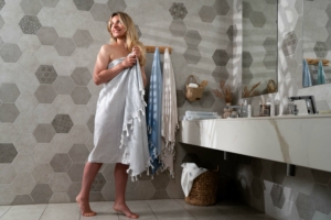 Рушник Ardesto SPA 90х170см, 100% бавовна, сірий