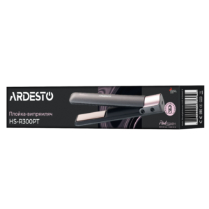 Выпрямитель Ardesto Pink Touch, аккумуляторный, 50Вт, 160-200C, дисплей, керамика, USB-C > USB-A, серый+розовый